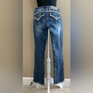 Miss Me Blue Slim Boot Cut Jeans